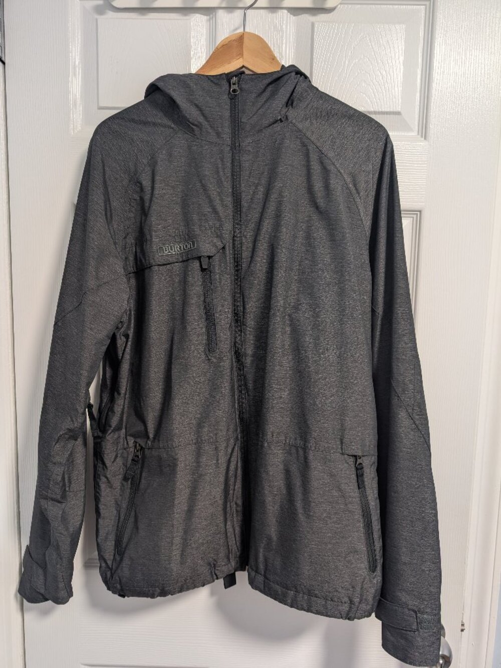 Burton DRYRIDE Snowboarding Skiing Jacket Shell S Small Gray Mint!